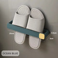 1 Pc Wall Mounted Shoes Rack Space Saving Slippers Storage Holder Folding Bathroom Towel Rack Bathroom Accessories