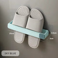 1 Pc Wall Mounted Shoes Rack Space Saving Slippers Storage Holder Folding Bathroom Towel Rack Bathroom Accessories