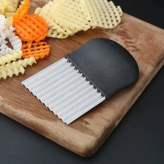 Stainless Steel Potato Slicer & Crinkle Cutter