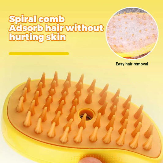 3-in-1 Steamy Pet Grooming Brush