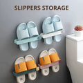 1 Pc Wall Mounted Shoes Rack Space Saving Slippers Storage Holder Folding Bathroom Towel Rack Bathroom Accessories